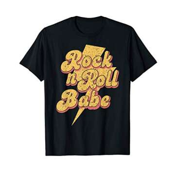 Rock n Roll Babe Vintage Retro T-Shirt