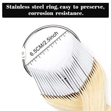 Felek Human Hair Color Ring 30 Pcs Testing Swatches