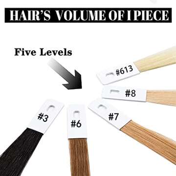 Felek Human Hair Color Ring 30 Pcs Testing Swatches