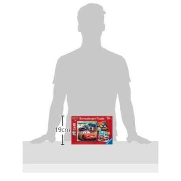 Ravensburger Disney Cars: Worldwide Racing Fun - 3 x 49-Piece Jigsaw Puzzle | Unique Pieces | Anti-Glare Surface | for Kids