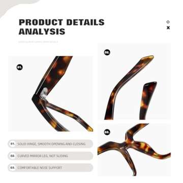 TIANYESY Blue Light Glasses - Stylish and Protective for Work and Gaming