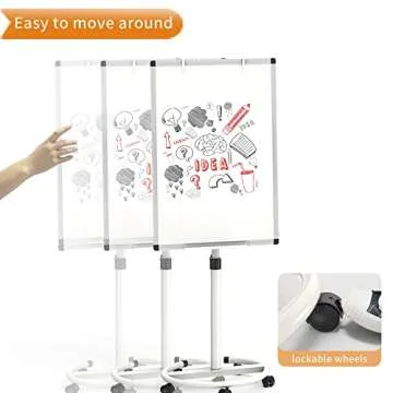 VIZ-PRO ECO Magnetic Mobile Whiteboard for Office & Classroom