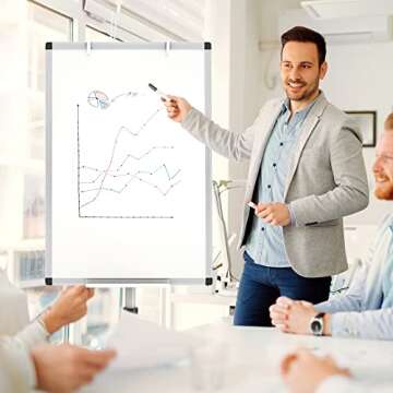 VIZ-PRO ECO Magnetic Mobile Whiteboard for Office & Classroom