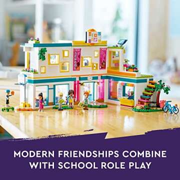 LEGO Friends Heartlake International School Playset, Building Toy for Girls Boys with 5 2023 Charact...