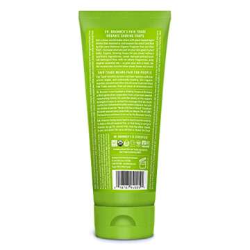 Dr Bronner's Organic Lemongrass Lime Shaving Soap - Eco-Friendly Formula