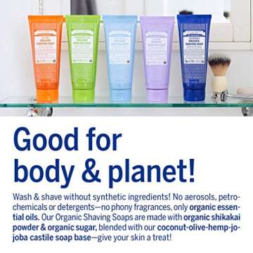 Dr. Bronner's Organic Lemongrass Lime Shaving Soap