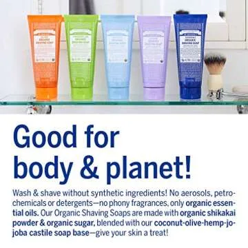 Dr. Bronner's Organic Lemongrass Lime Shaving Soap