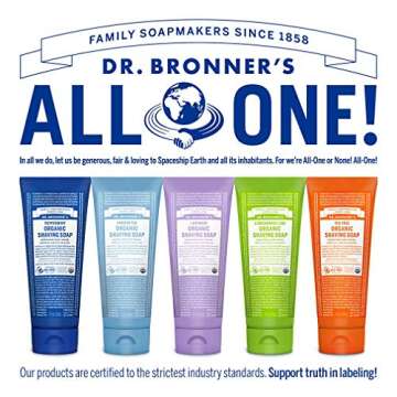 Dr. Bronner's Organic Lemongrass Lime Shaving Soap