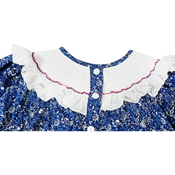 Hand-Smocked Toddler Girls 4th of July Patriotic Dress