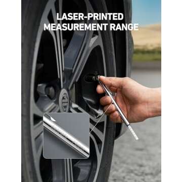 AstroAI Pencil Tire Pressure Gauge 2 Pack (10-75PSI,120PSI ±2% Span), Valve Caps with Case, Stainless Steel Body, and Metal Made Nozzle 3 Measurements for Cars, Bikes, Vehicles