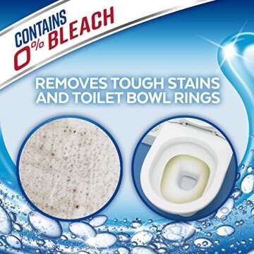 Lysol Bleach Free Hydrogen Peroxide Toilet Bowl Cleaner, Fresh, 24 oz (Pack of 4)