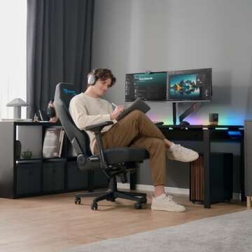 Secretlab Titan Evo Lite in BLACK3 SoftWeave Gaming Chair - Reclining - Ergonomic & Heavy Duty Compu...