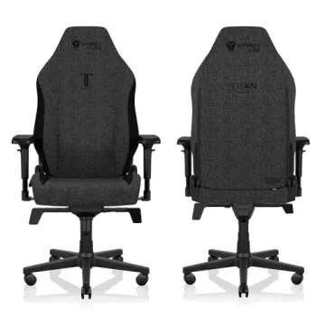 Secretlab Titan Evo Lite in BLACK3 SoftWeave Gaming Chair - Reclining - Ergonomic & Heavy Duty Computer Chair with 4D Armrests & Lumbar Support - Black