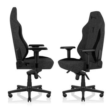 Secretlab Titan Evo Lite in BLACK3 SoftWeave Gaming Chair - Reclining - Ergonomic & Heavy Duty Computer Chair with 4D Armrests & Lumbar Support - Black