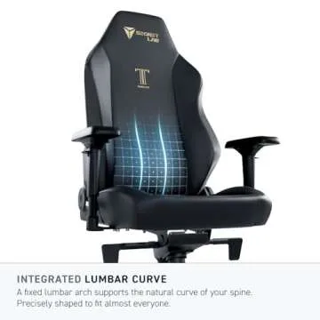 Secretlab Titan Evo Lite in BLACK3 SoftWeave Gaming Chair - Reclining - Ergonomic & Heavy Duty Computer Chair with 4D Armrests & Lumbar Support - Black