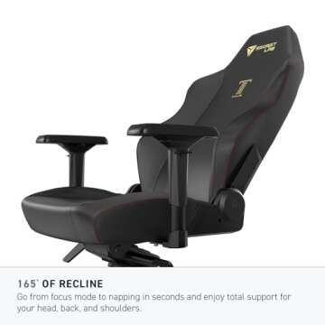 Secretlab Titan Evo Lite in BLACK3 SoftWeave Gaming Chair - Reclining - Ergonomic & Heavy Duty Computer Chair with 4D Armrests & Lumbar Support - Black