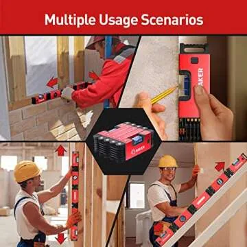 Saker Multi-function Foldable Level, 28-Inch Leveler Tool,Gifts for Men,Multi-Angle Measurement Woodworking Tools,Precise Leveling In Any Position,Folding Level Tool To Save Your Precious Time