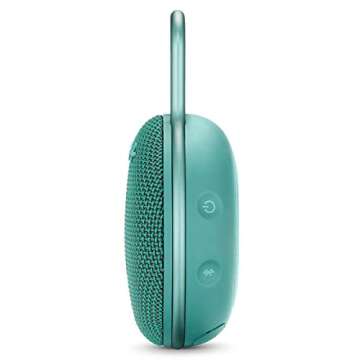 JBL Clip 3 Waterproof Wireless Portable Bluetooth Speaker - Teal (Renewed)