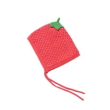 LLmoway Toddler Girl Hat Cute Flower Cotton Earflap Beanie Soft Warm Knit Cap Kids Fall Winter Pink