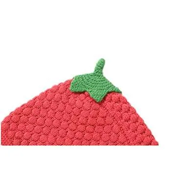 LLmoway Toddler Girl Hat Cute Flower Cotton Earflap Beanie Soft Warm Knit Cap Kids Fall Winter Pink