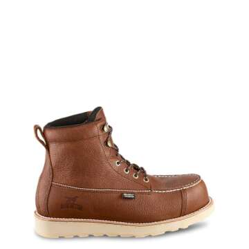 Irish Setter, Wingshooter ST, Men's, 6", Waterproof, Non-Metallic Safety Toe, Work Boot, Brown, 10.5 D (Medium)