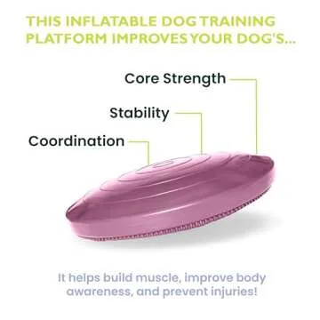 FitPaws Dog Balance Disc, Razzleberry | Dog Exercise Equipment | Workout Tool for Strength, Core, Stability & Rehabilitation 14”