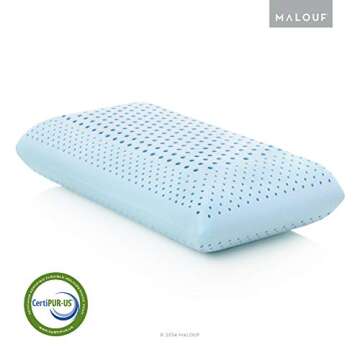 Z ZONED GEL DOUGH Gel-Infused Memory Foam Bed Pillow - 5-year Warranty - Queen - High Loft