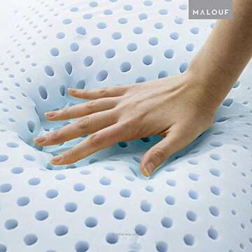 Z ZONED GEL DOUGH Gel-Infused Memory Foam Bed Pillow - 5-year Warranty - Queen - High Loft