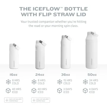 Stanley IceFlow Flip Straw 2.0 Water Bottle | 16 OZ