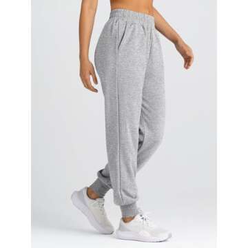 Yovela Sweatpants Women Baggy High Waisted Sweat Pants Fall Clothes Casual Joggers Y2k Aesthetic 2025 Winter Spring Fashion Trendy Warm Outfits Cute Comfy Tall Trousers with Pockets Grey XL