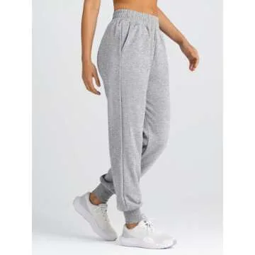 Yovela Sweatpants Women Baggy High Waisted Sweat Pants Fall Clothes Casual Joggers Y2k Aesthetic 2025 Winter Spring Fashion Trendy Warm Outfits Cute Comfy Tall Trousers with Pockets Grey XL