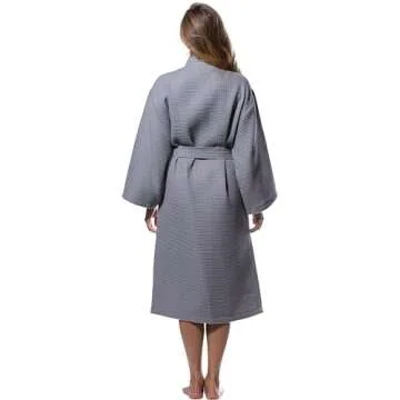 Turquaz Waffle Kimono Bathrobe for All - Mother's Day Gift