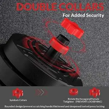 Fitvids 60LB 4-in-1 Portable Changeable ​Adjustable Dumbbell​ Set Barbell​ Set and Kettlebell Set with Adjustable Weights