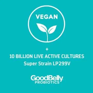 GoodBelly Probiotic Supplement for Digestive Health Support – 10 Billion Live Cultures
