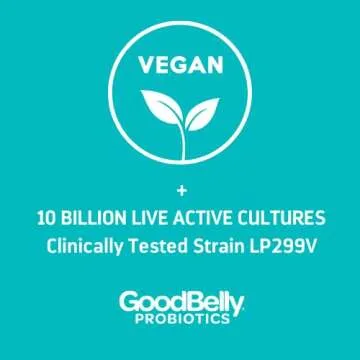 GoodBelly Vegan Probiotic Supplement for Digestive Health