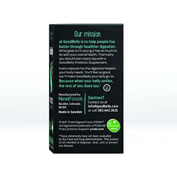 GoodBelly Vegan Probiotic Supplement for Digestive Health