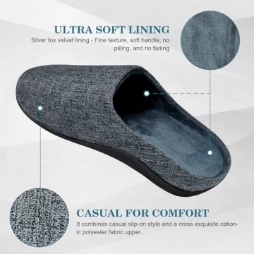 ERGOfoot Arch Support Slippers for Plantar Fasciitis Relief