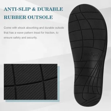 ERGOfoot Arch Support Slippers for Plantar Fasciitis Relief