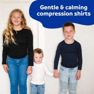 Fun and Function Sens-ational Hip Hugging Tee - Long Sleeve Compression Shirt for Boys & Girls - Sen...