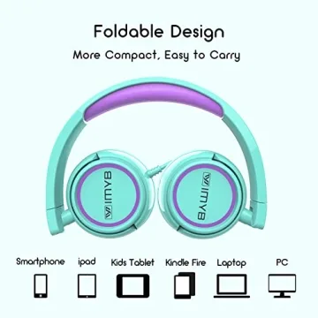 IMYB Kids Headphones: Durable, Tangle-Free & Comfortable