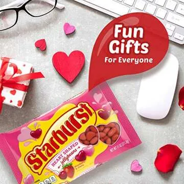 Starburst Limited Edition Valentine's Day Candy, Heart Shaped Red & Pink Jelly Beans, One 11 Ounce (311.8 g) Bag