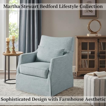 Elegant Martha Stewart London Swivel Chair for Home