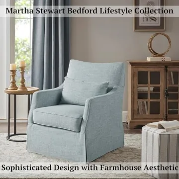 Elegant Martha Stewart London Swivel Chair for Home