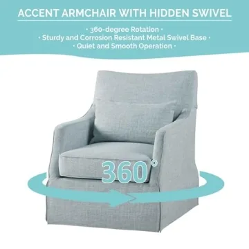 Elegant Martha Stewart London Swivel Chair for Home