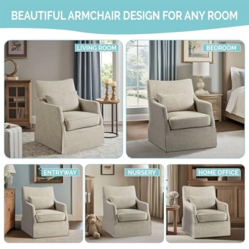 Elegant Martha Stewart London Swivel Chair for Home