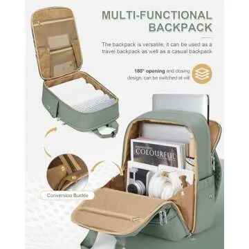 Travel Backpack Carry on Flight Approved Personal Item Travel Bag Small Travel Backpack for Women Laptop Backpack Teacher Work Backpack Carry on Backpack Personal Item Backpack Neoprene Backpack