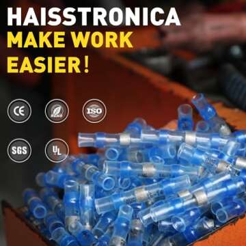 Haisstronica 150PCS Waterproof Heat Shrink Wire Connectors