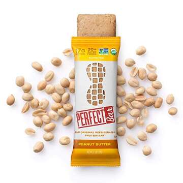 Perfect bar Original Refrigerated Protein bar, Variety Pack Peanut Butter & Almond Butter, 12-17g Whole Food Protein, Gluten Free & Non-GMO, 2.5 Ounce bar, 8 Count (Pack of 1)