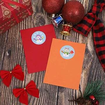 Christmas Stickers Roll of 500 for Crafts & Decorations