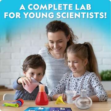 National Geographic Kids Junior Chemistry Set - Complete Early Learning Lab Kit with 50 Science Expe...